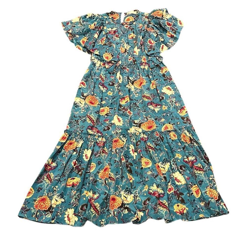 ULLA JOHNSON Ilaria Silk Dress in Bluette NWT Size 4 - Picture 6 of 11
